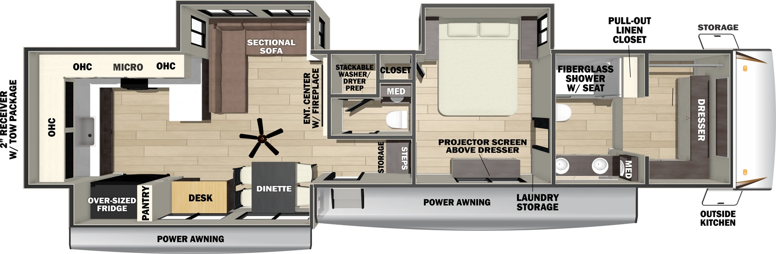 Sabre 36EST Floorplan